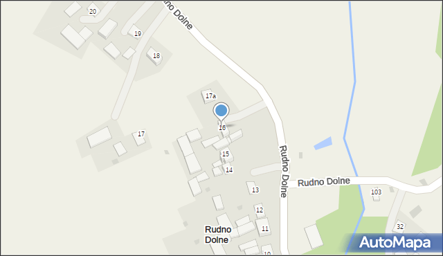 Rudno Dolne, Rudno Dolne, 16, mapa Rudno Dolne