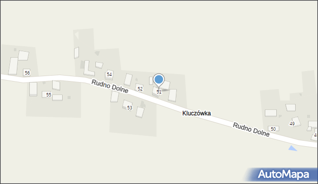 Rudno Dolne, Rudno Dolne, 51, mapa Rudno Dolne