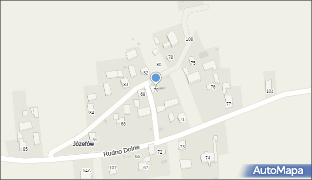 Rudno Dolne, Rudno Dolne, 70, mapa Rudno Dolne