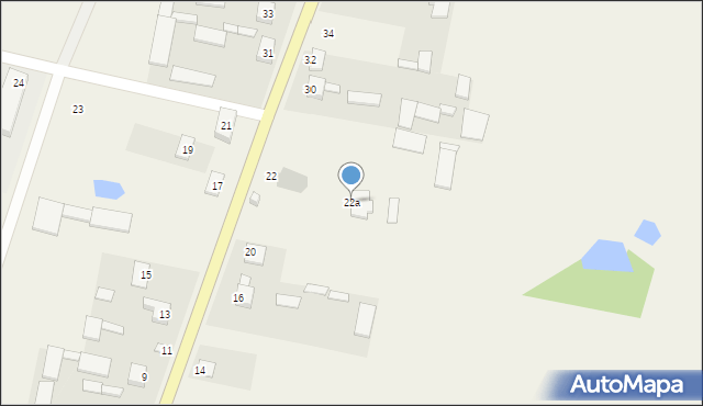 Rudno Drugie, Rudno Drugie, 22a, mapa Rudno Drugie