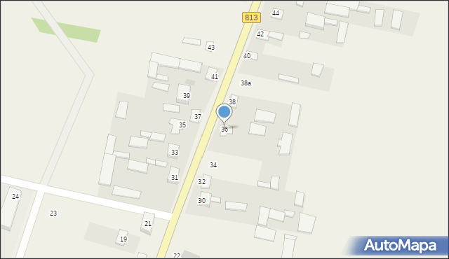 Rudno Drugie, Rudno Drugie, 36, mapa Rudno Drugie