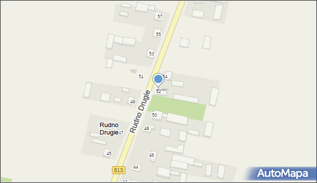 Rudno Drugie, Rudno Drugie, 52, mapa Rudno Drugie