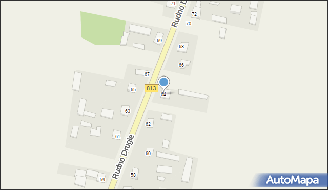 Rudno Drugie, Rudno Drugie, 64, mapa Rudno Drugie