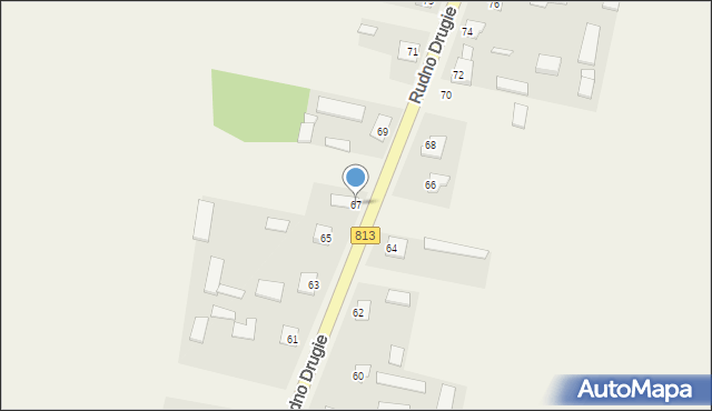Rudno Drugie, Rudno Drugie, 67, mapa Rudno Drugie