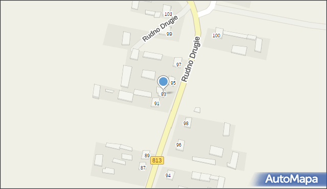 Rudno Drugie, Rudno Drugie, 93, mapa Rudno Drugie