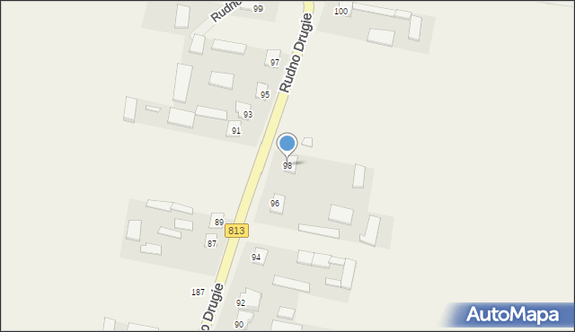 Rudno Drugie, Rudno Drugie, 98, mapa Rudno Drugie