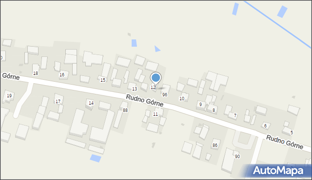 Rudno Górne, Rudno Górne, 12a, mapa Rudno Górne