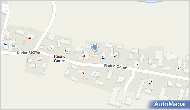 Rudno Górne, Rudno Górne, 23, mapa Rudno Górne