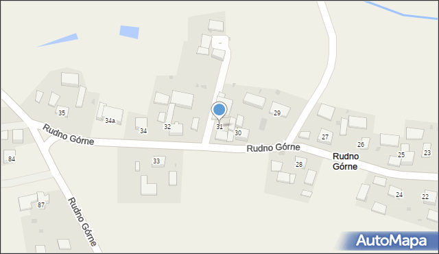 Rudno Górne, Rudno Górne, 31, mapa Rudno Górne
