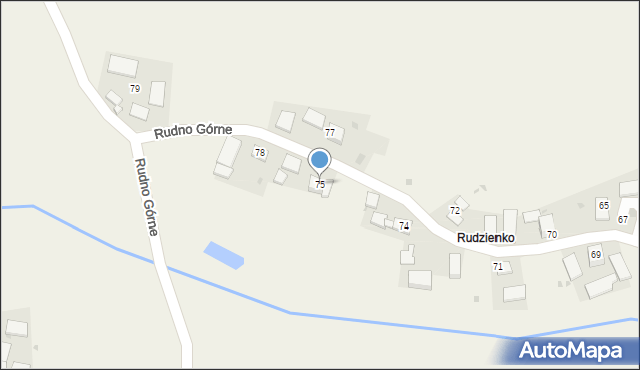 Rudno Górne, Rudno Górne, 75, mapa Rudno Górne