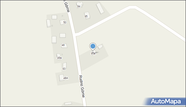 Rudno Górne, Rudno Górne, 95a, mapa Rudno Górne