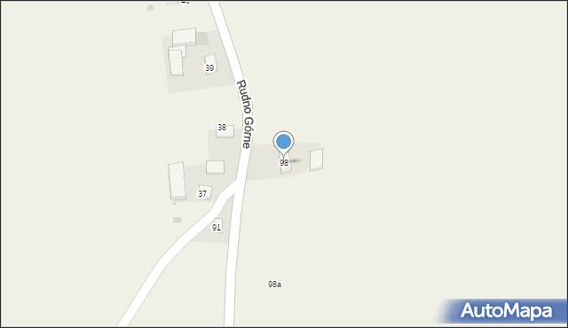 Rudno Górne, Rudno Górne, 98, mapa Rudno Górne