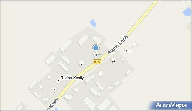 Rudno-Kosiły, Rudno-Kosiły, 9, mapa Rudno-Kosiły
