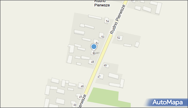 Rudno Pierwsze, Rudno Pierwsze, 50, mapa Rudno Pierwsze
