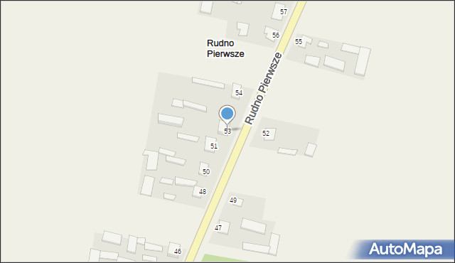 Rudno Pierwsze, Rudno Pierwsze, 53, mapa Rudno Pierwsze
