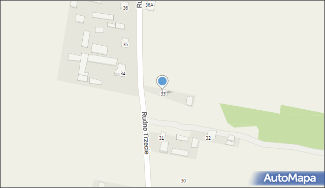 Rudno Trzecie, Rudno Trzecie, 33, mapa Rudno Trzecie