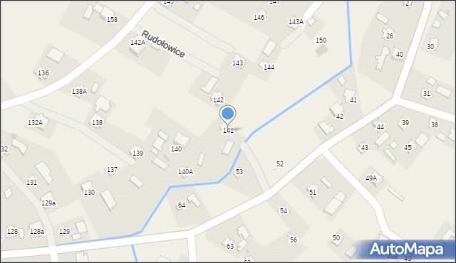Rudołowice, Rudołowice, 141, mapa Rudołowice