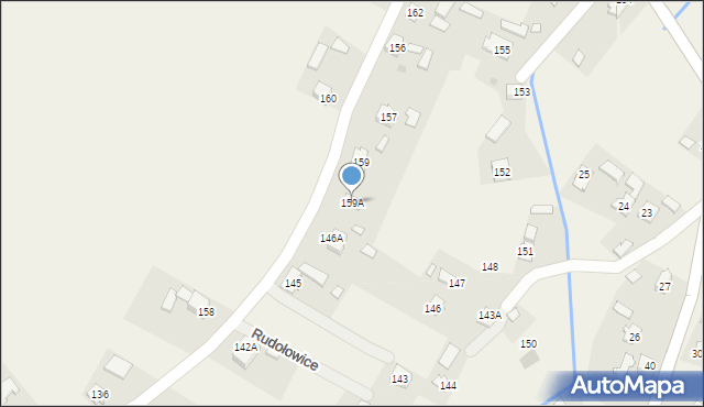 Rudołowice, Rudołowice, 159A, mapa Rudołowice