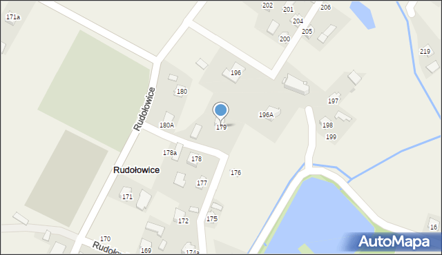 Rudołowice, Rudołowice, 179, mapa Rudołowice