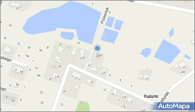 Rudunki, Rudunki, 12L, mapa Rudunki