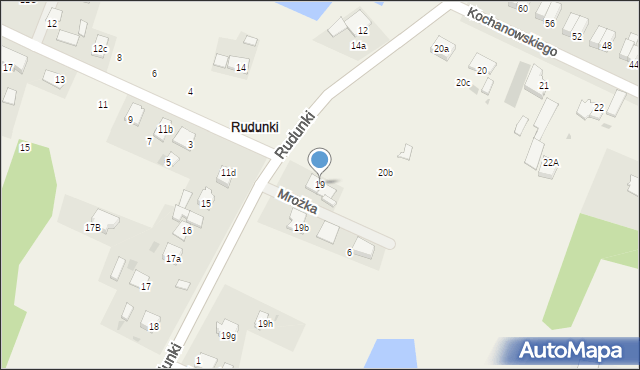 Rudunki, Rudunki, 19, mapa Rudunki