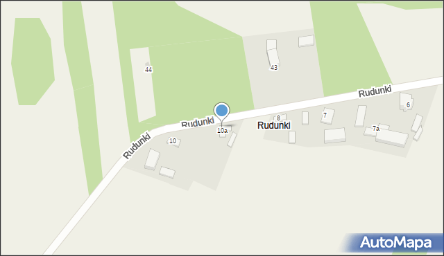 Rudunki, Rudunki, 10a, mapa Rudunki