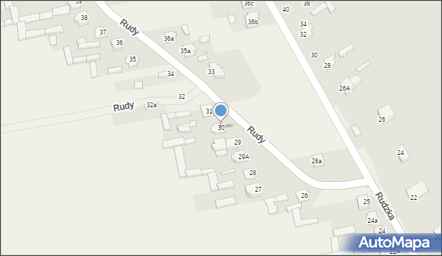 Rudy, Rudy, 30, mapa Rudy