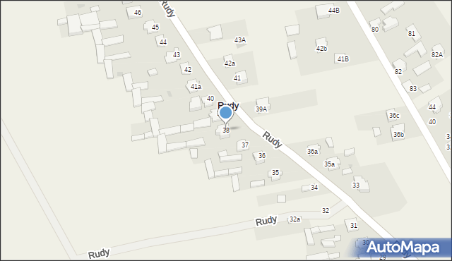 Rudy, Rudy, 38, mapa Rudy