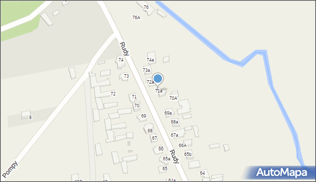 Rudy, Rudy, 71a, mapa Rudy
