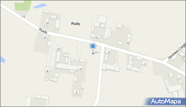 Rudy, Rudy, 4a, mapa Rudy