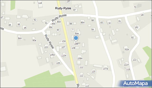 Rudy-Rysie, Rudy-Rysie, 106, mapa Rudy-Rysie