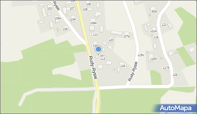Rudy-Rysie, Rudy-Rysie, 114, mapa Rudy-Rysie