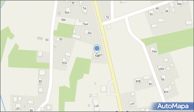 Rudy-Rysie, Rudy-Rysie, 54B, mapa Rudy-Rysie
