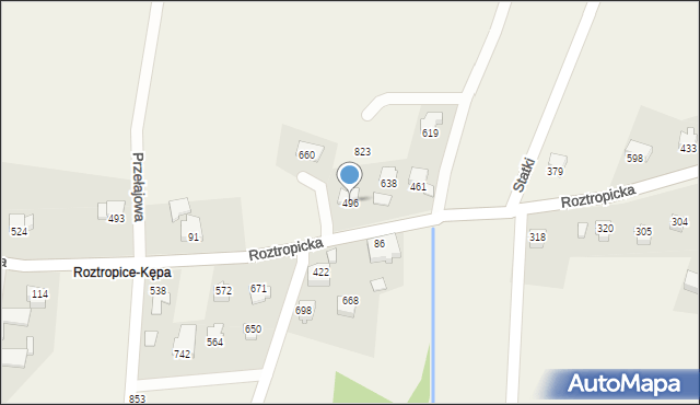 Rudzica, Rudzica, 496, mapa Rudzica