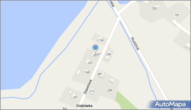 Rudzica, Rudzica, 623, mapa Rudzica