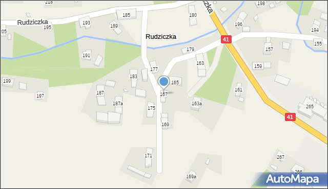 Rudziczka, Rudziczka, 167, mapa Rudziczka