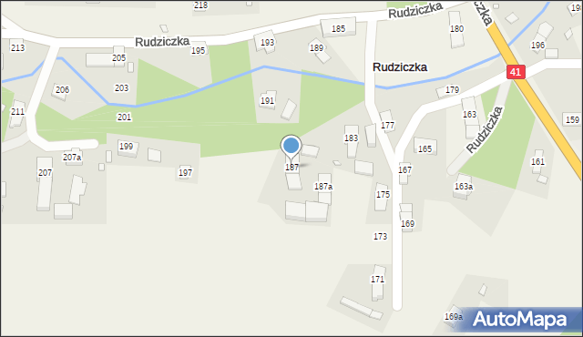 Rudziczka, Rudziczka, 187, mapa Rudziczka