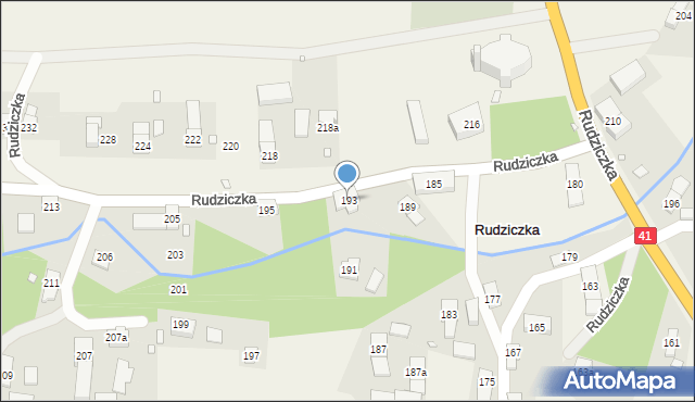 Rudziczka, Rudziczka, 193, mapa Rudziczka