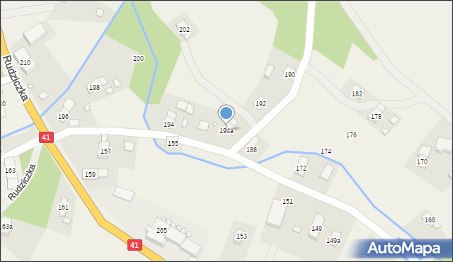Rudziczka, Rudziczka, 194a, mapa Rudziczka