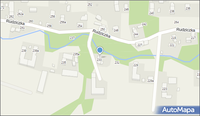 Rudziczka, Rudziczka, 233a, mapa Rudziczka
