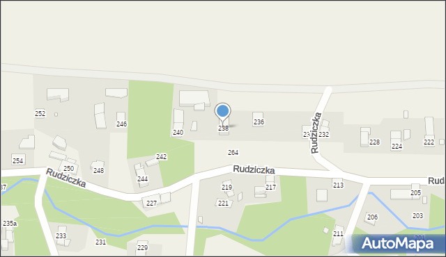 Rudziczka, Rudziczka, 238, mapa Rudziczka