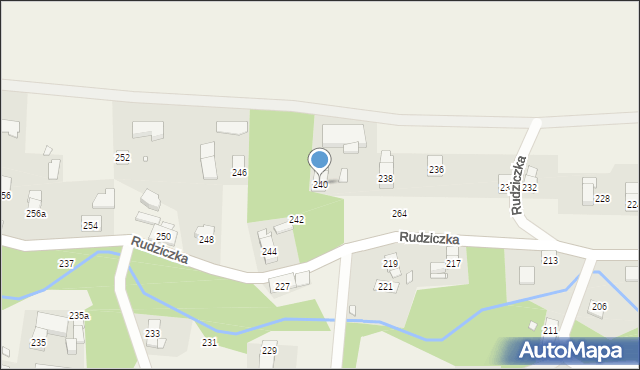 Rudziczka, Rudziczka, 240, mapa Rudziczka