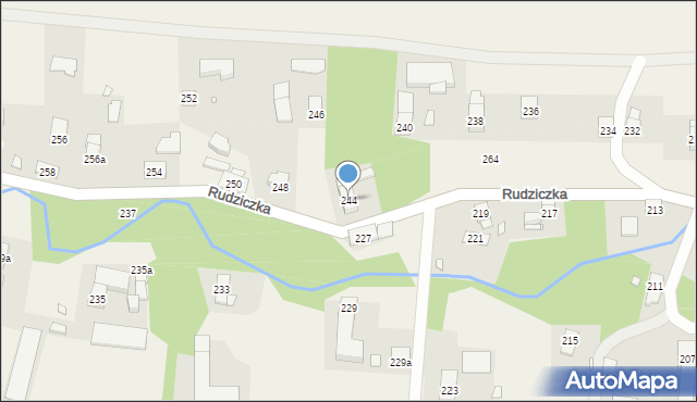 Rudziczka, Rudziczka, 244, mapa Rudziczka