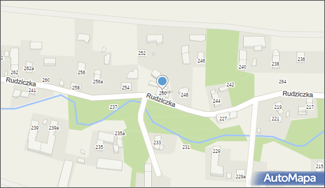 Rudziczka, Rudziczka, 250, mapa Rudziczka