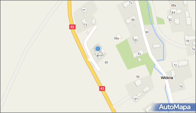 Rudziczka, Rudziczka, 67, mapa Rudziczka