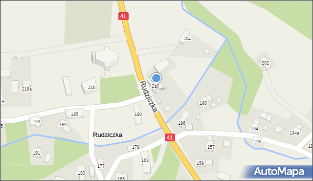 Rudziczka, Rudziczka, 210a, mapa Rudziczka