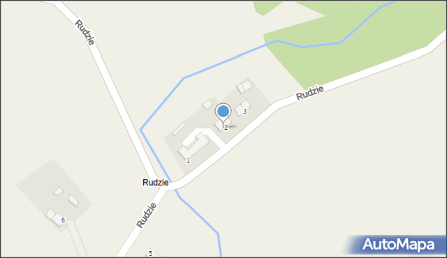 Rudzie, Rudzie, 2a, mapa Rudzie