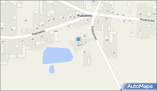 Rudzienko, Rudzienko, 32A, mapa Rudzienko