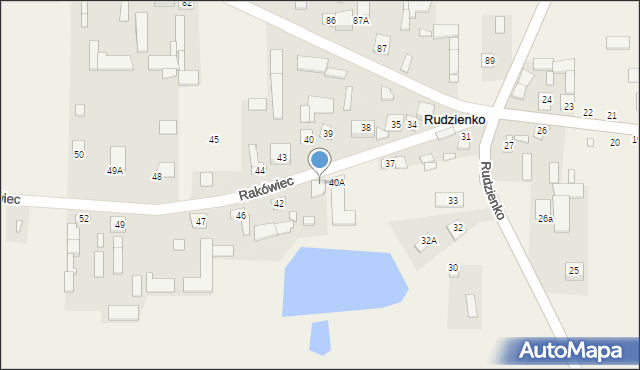 Rudzienko, Rudzienko, 41, mapa Rudzienko