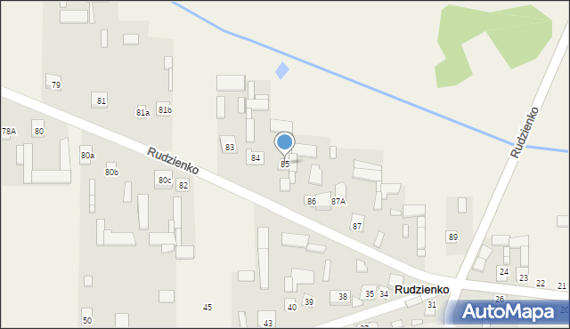 Rudzienko, Rudzienko, 85, mapa Rudzienko